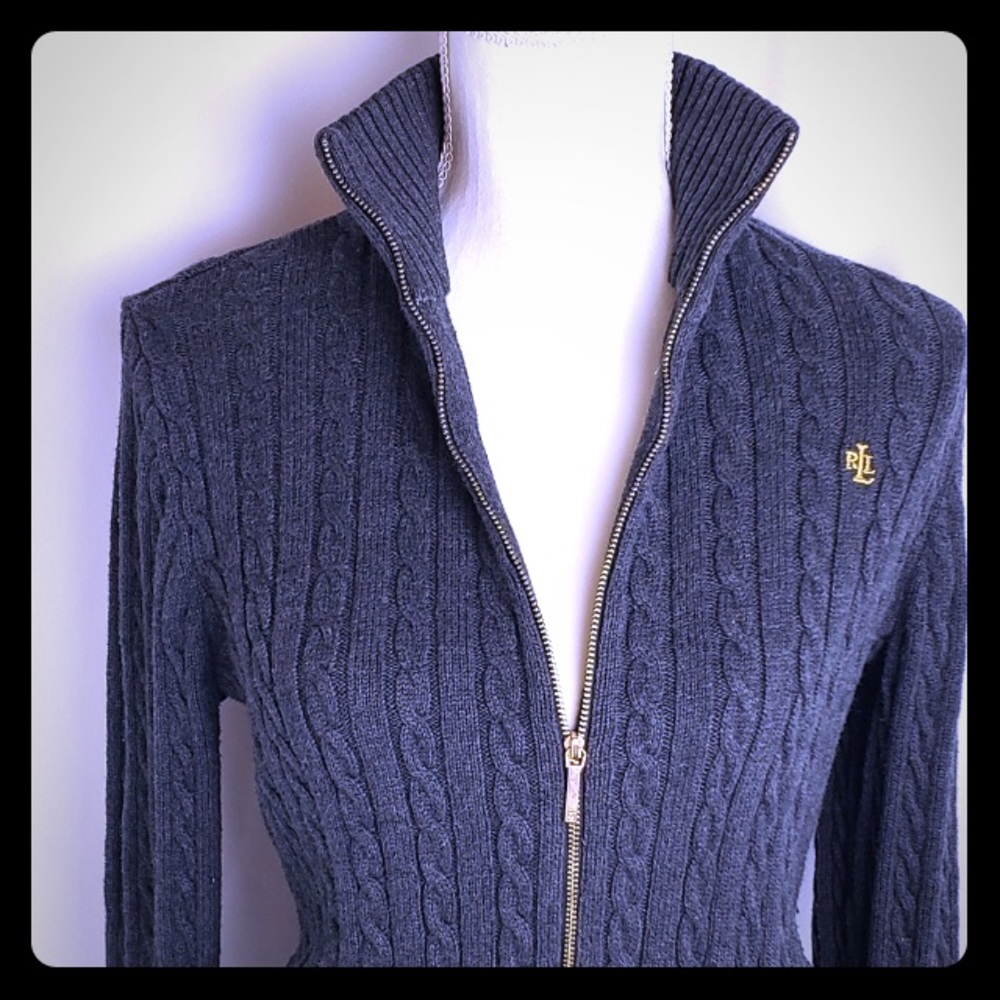 Ralph Lauren Cable Knit Zippy